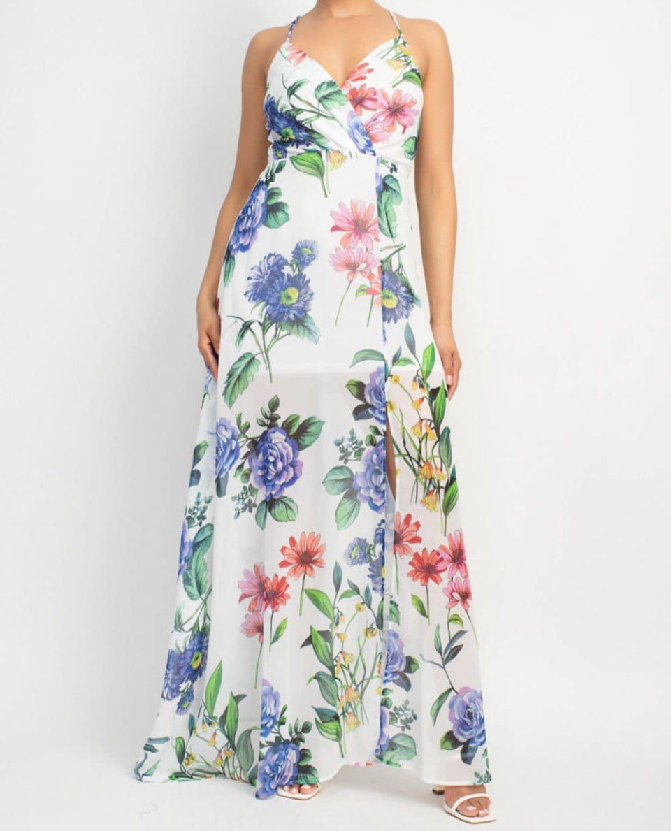 Blooming Flowers Maxi dress