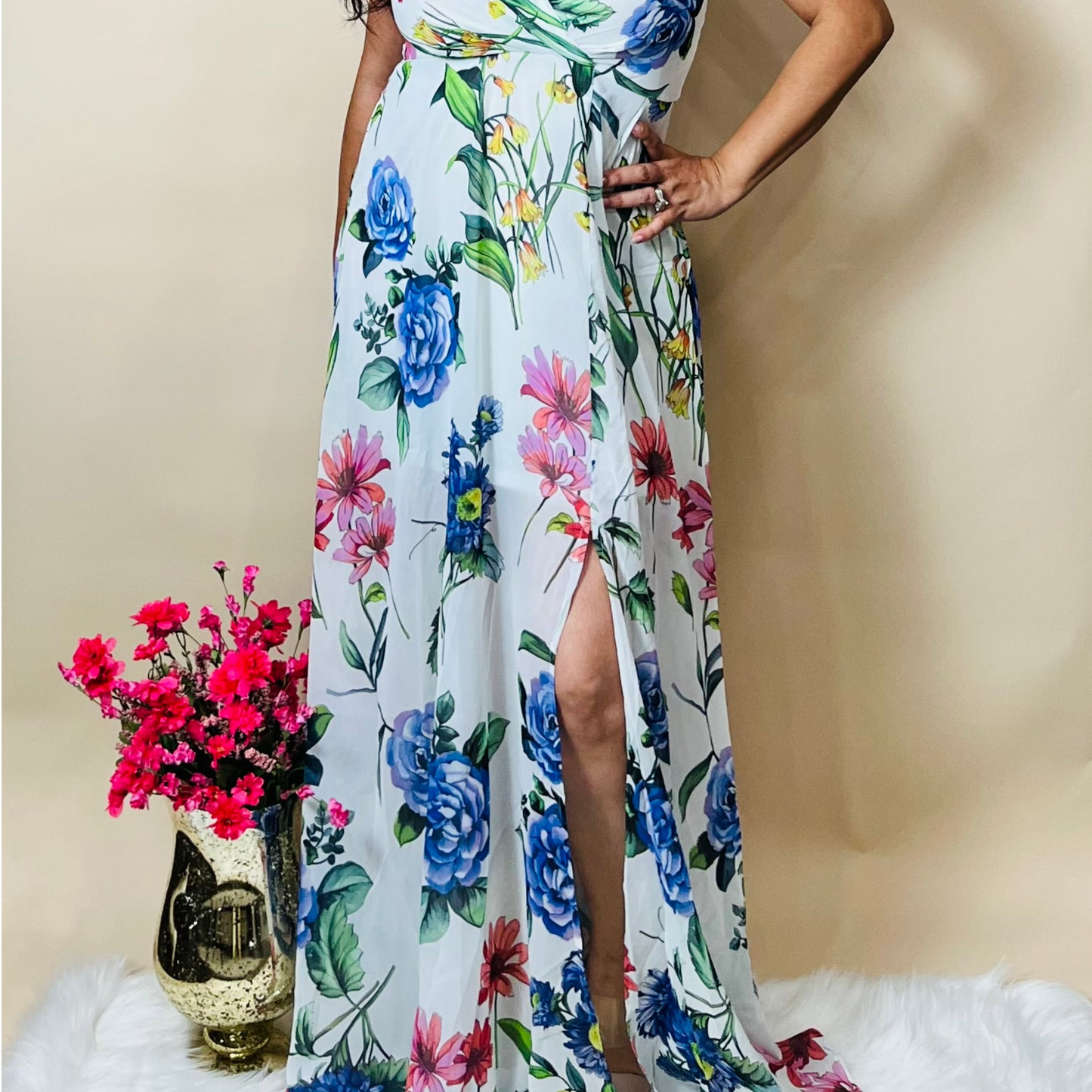 Blooming Flowers Maxi dress